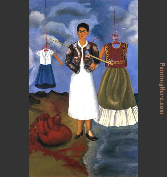 Memory painting - Frida Kahlo Memory art painting
